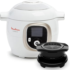 Moulinex Cookeo Mini Smart High Pressure Multicooker, 3L, 2 People, 150 Built-in Recipes, Unattended Cooking, Step-by-Step Guide, Compact, Moulinex App CE880410
