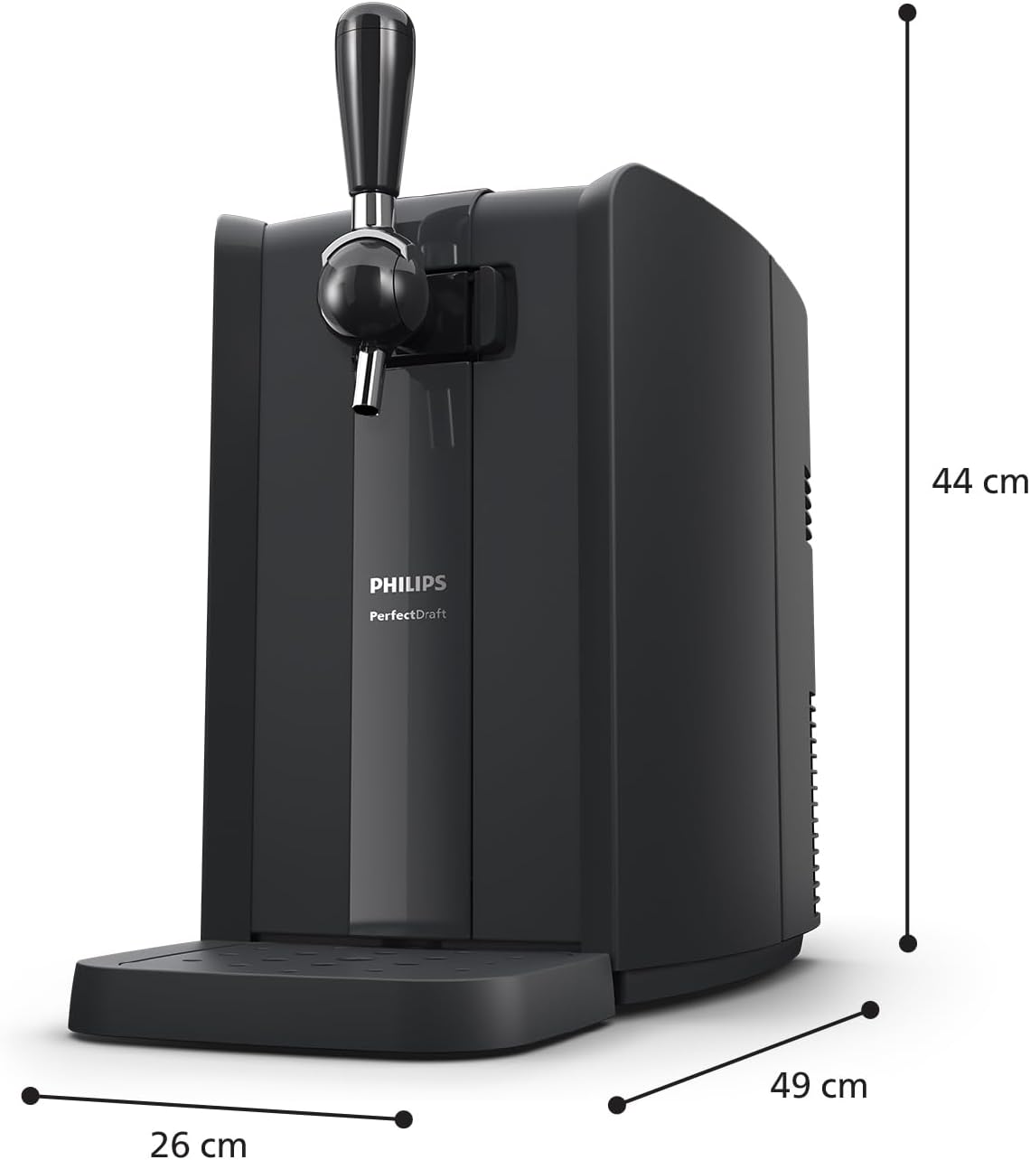 Philips PerfectDraft Home Beer Pump, 6L, Cool Beer at 3 Degrees for 30 Days with LED Indicators (HD3760/90)
