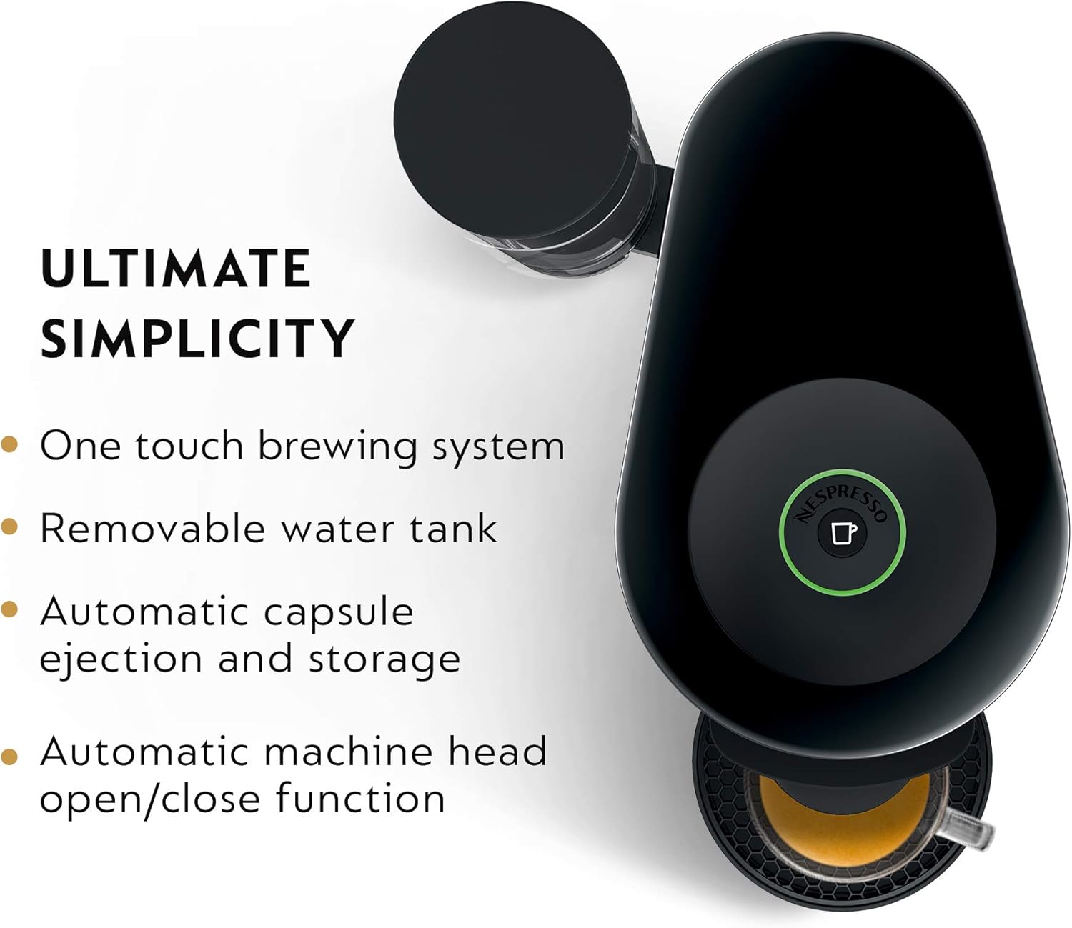 Nespresso Vertuo Plus Coffee and Espresso Maker By De'Longhi, Ink Black