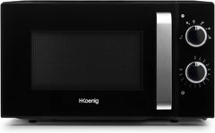H.Koenig Micro-Ondes Four Grill 2 en 1 VIO9, 25L, Plateau tournant 27cm, 10 modes de cuisson jusqu’à 1000W, Décongélation, Cuisson combinée, écran LCD [Classe énergétique A+]