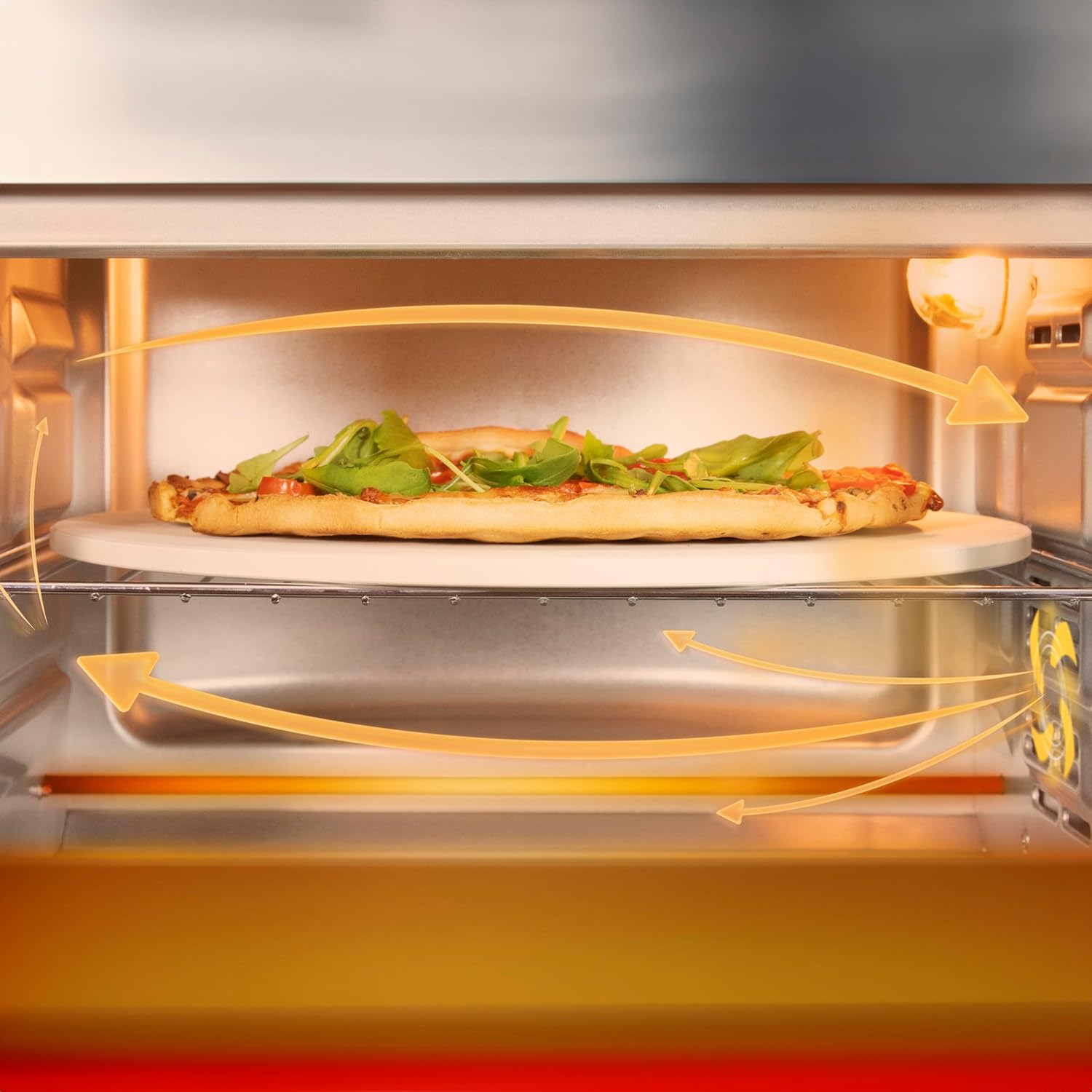 Cecotec Bake&Toast 4600 Black Gyro Countertop Oven, 46 L, 2000 W, 12 Combinable Heating Functions, Includes Rotating Spindle, Crumb Catcher Tray.