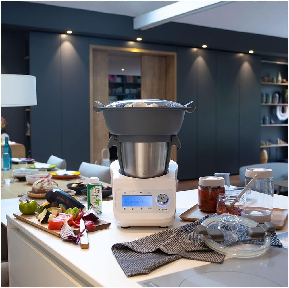 LIVOO Super Cooker, 12 fonctions, Bol 3.5L, Accessoires inclus