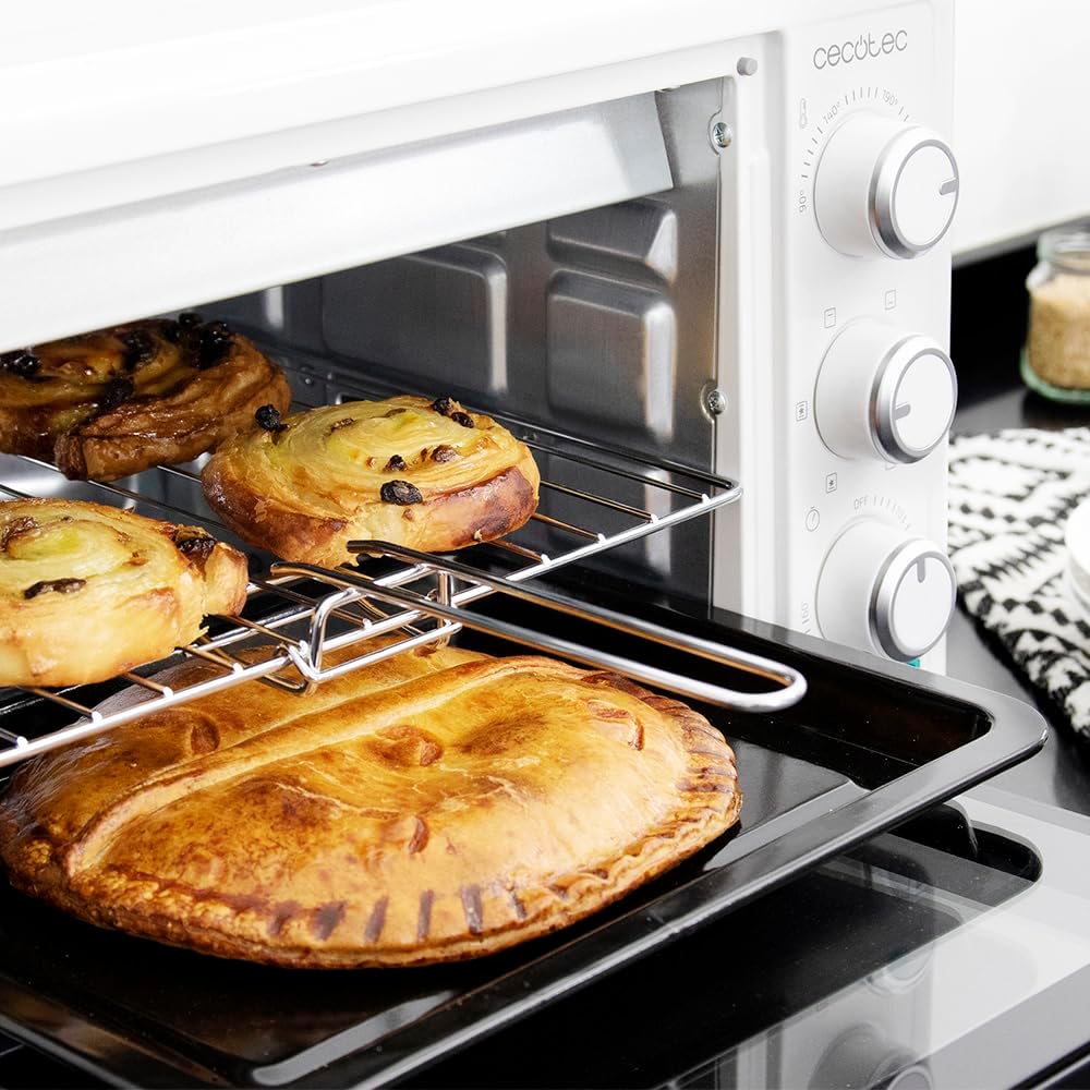 Cecotec Bake&Toast 4600 Black Gyro Countertop Oven, 46 L, 2000 W, 12 Combinable Heating Functions, Includes Rotating Spindle, Crumb Catcher Tray.