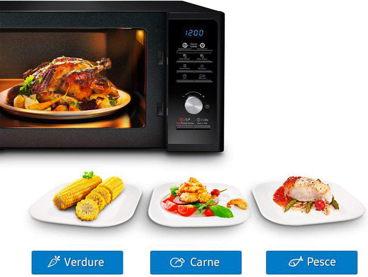 Samsung – Silver microwave